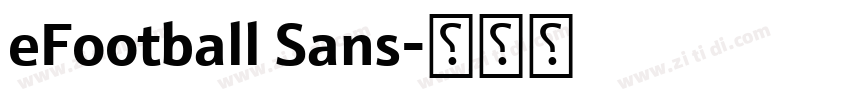 eFootball Sans字体转换
